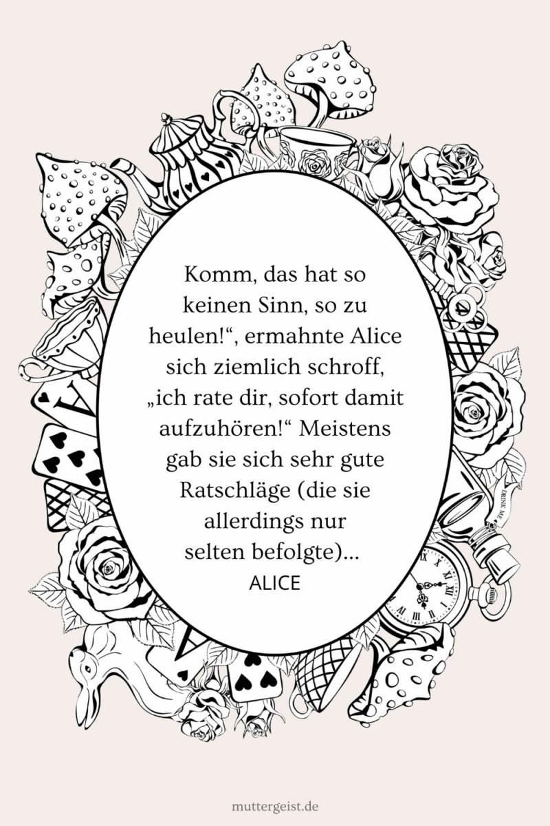 Die schönsten und wundersamsten „Alice im Wunderland“ Zitate