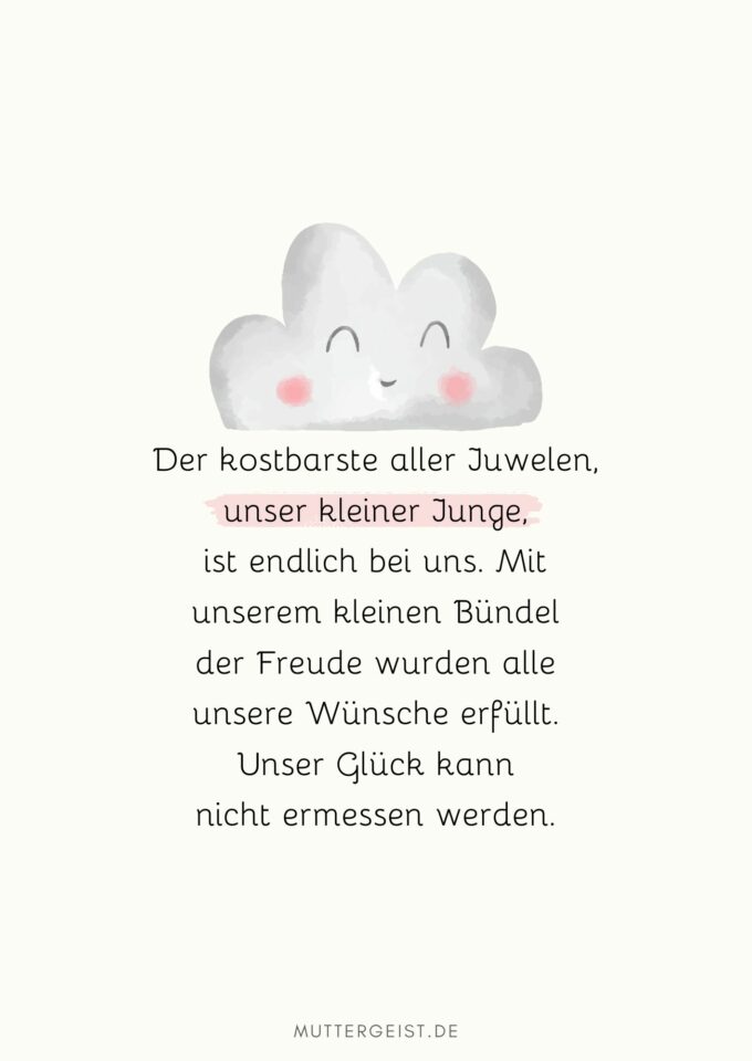 Schöne Sprüche zum Babyglück und Zitate zur Geburt