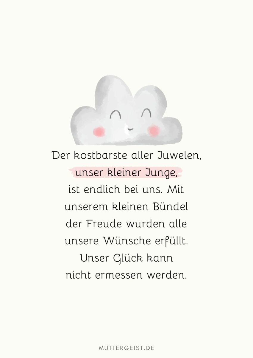 Schöne Sprüche zum Babyglück und Zitate zur Geburt