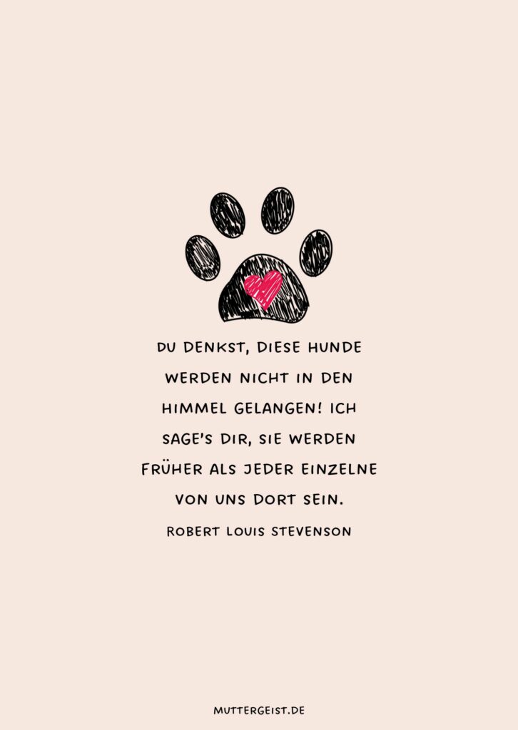 Tröstende Sprüche zum Abschied vom verstorbenen Hund