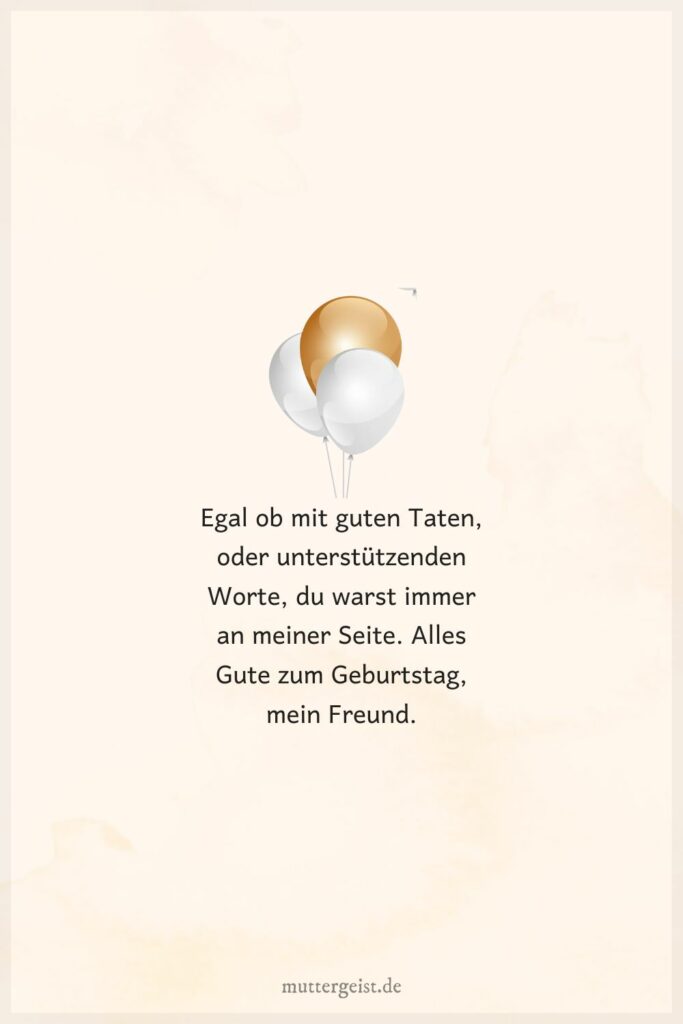 Schöne Geburtstagswünsche für einen guten Freund