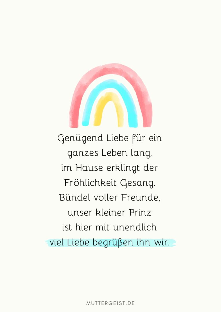 Schöne Sprüche zum Babyglück und Zitate zur Geburt