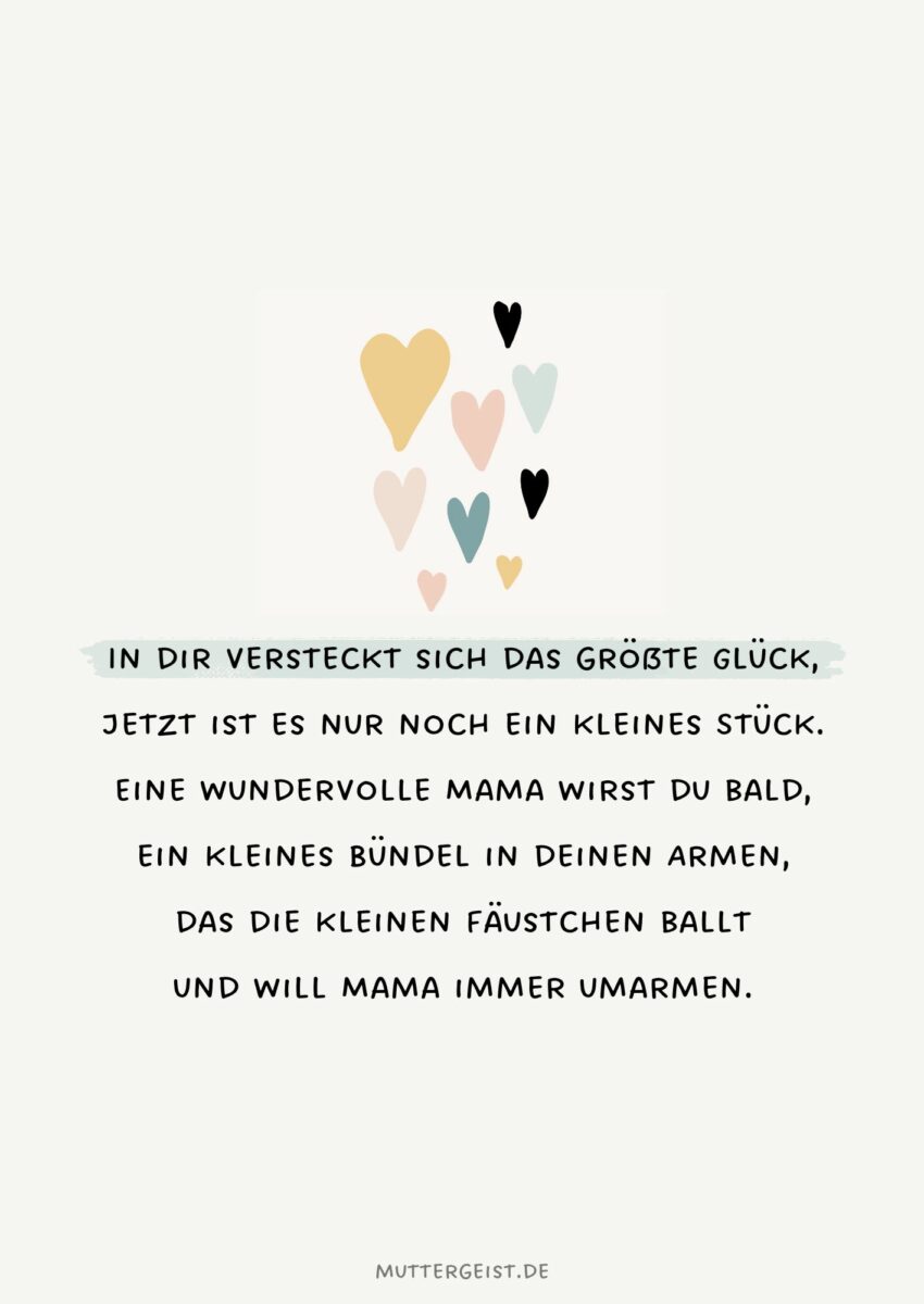 Schöne Glückwünsche und süße Sprüche für werdende Mütter