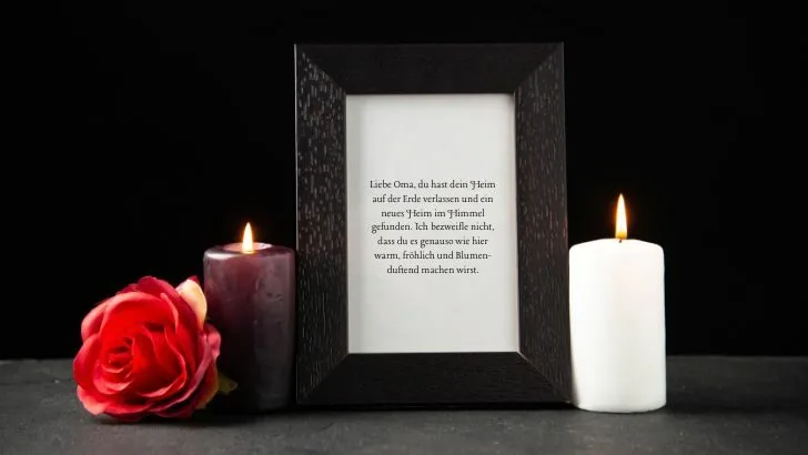 Trauersprüche und warmherzige Abschiedsworte für Oma
