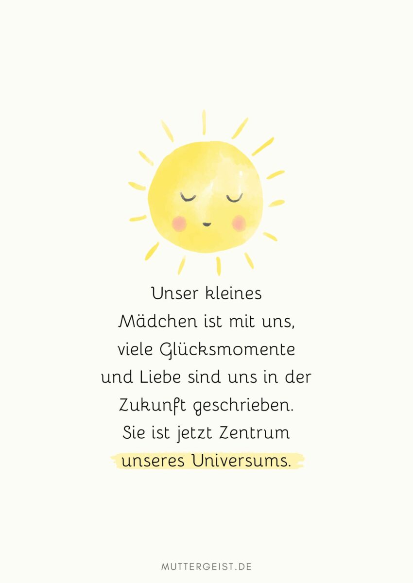 Schöne Sprüche zum Babyglück und Zitate zur Geburt