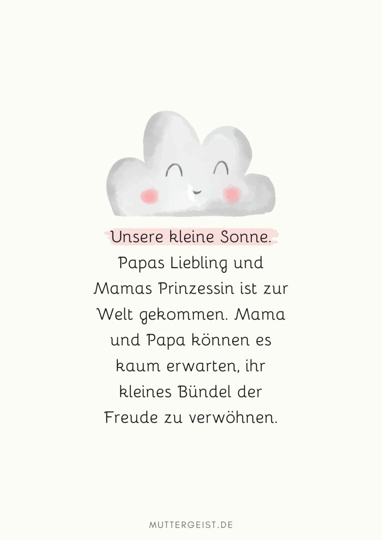 Schöne Sprüche zum Babyglück und Zitate zur Geburt
