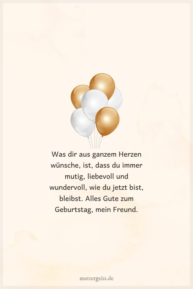 Schöne Geburtstagswünsche für einen guten Freund