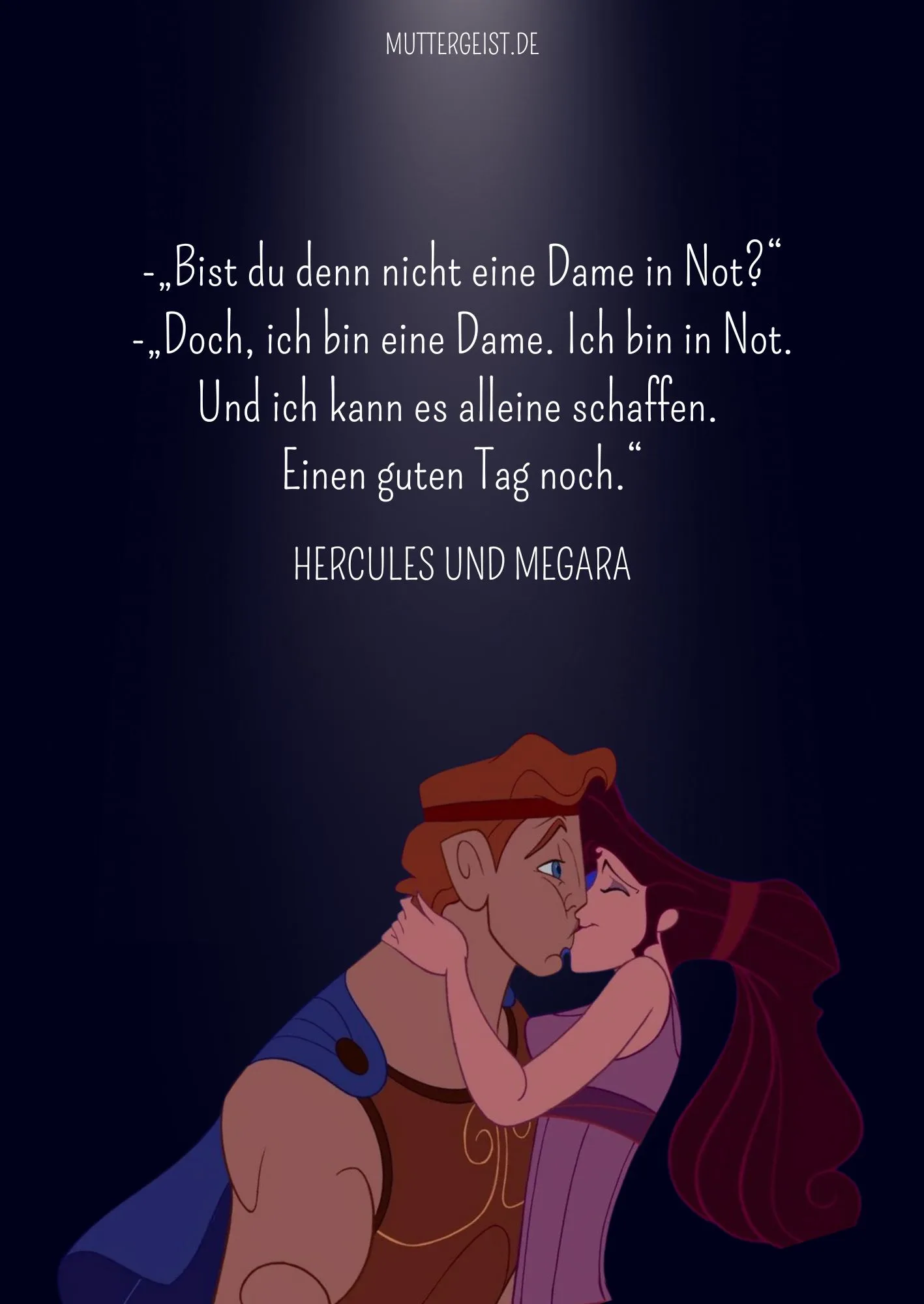 Zitat aus Disneys Hercules