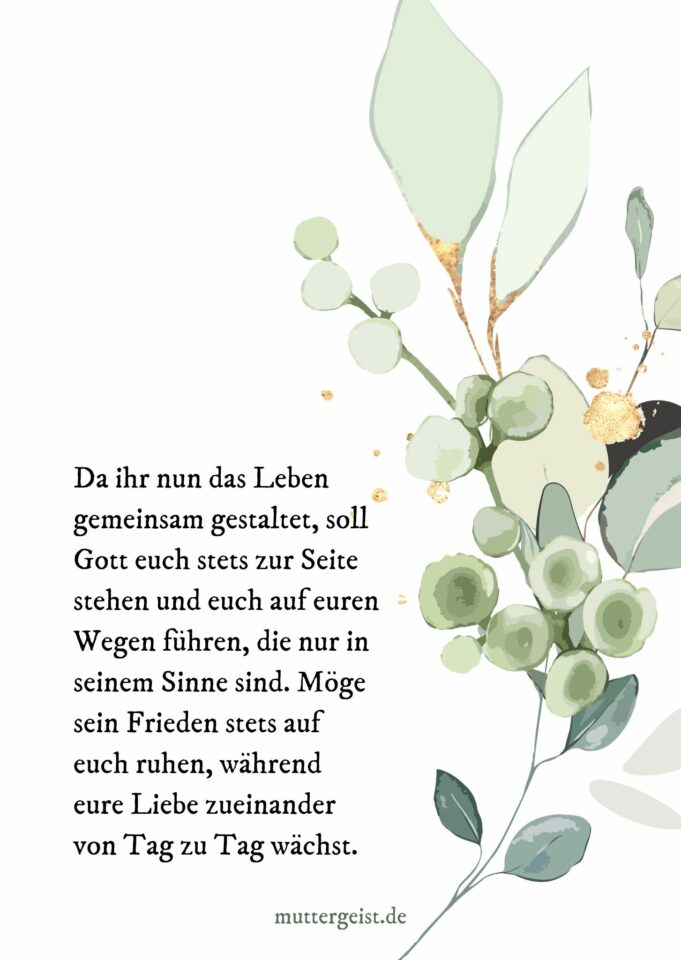Christliche Hochzeitswünsche zum Anhimmeln