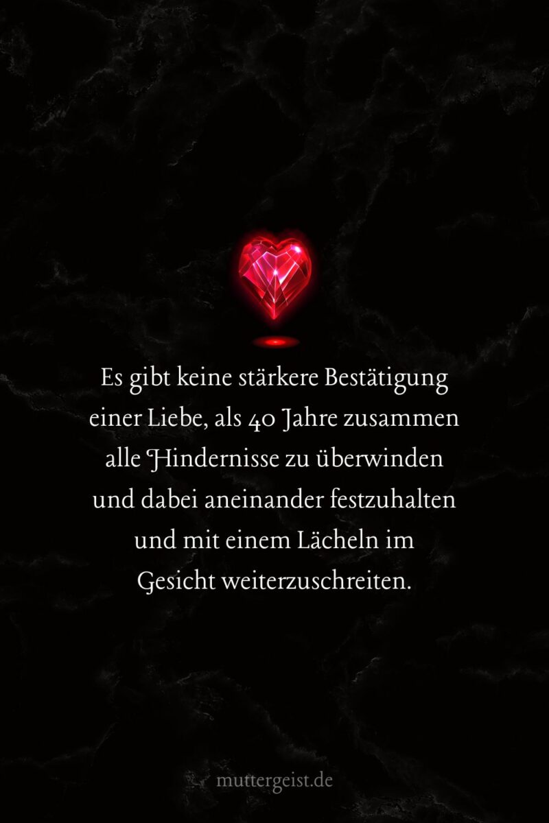 Die besten RubinhochzeitSprüche für das Liebesfest