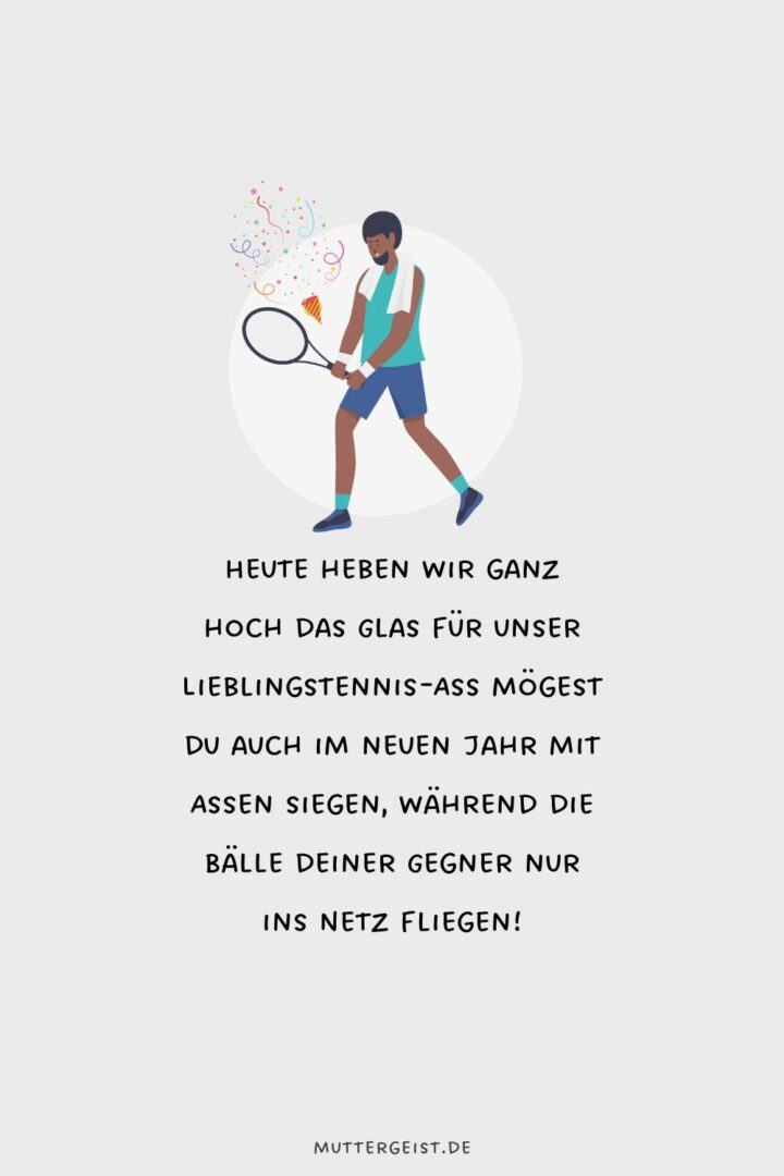 Wunderschöne Geburtstagswünsche für TennisLiebhaber