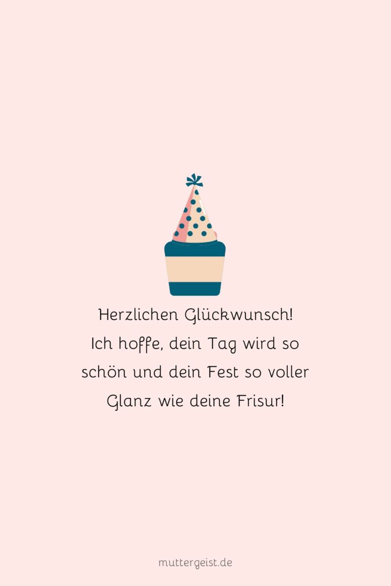 Glänzende Geburtstagswünsche für deinen Friseur und Friseurin
