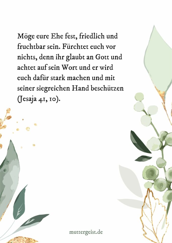 Christliche Hochzeitswünsche zum Anhimmeln