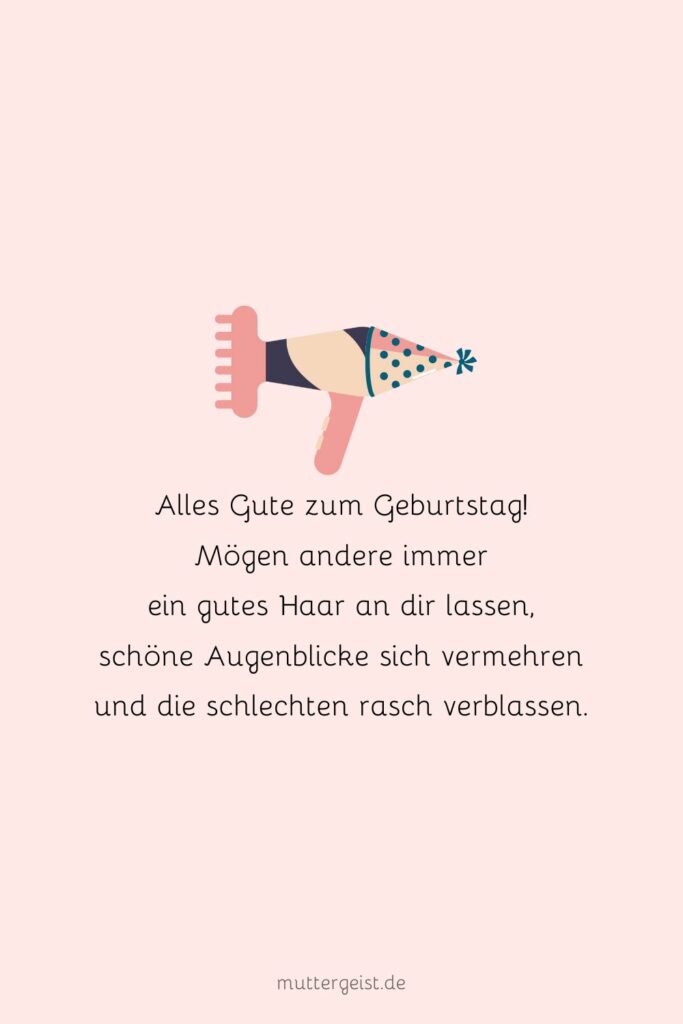 Glänzende Geburtstagswünsche für deinen Friseur und Friseurin