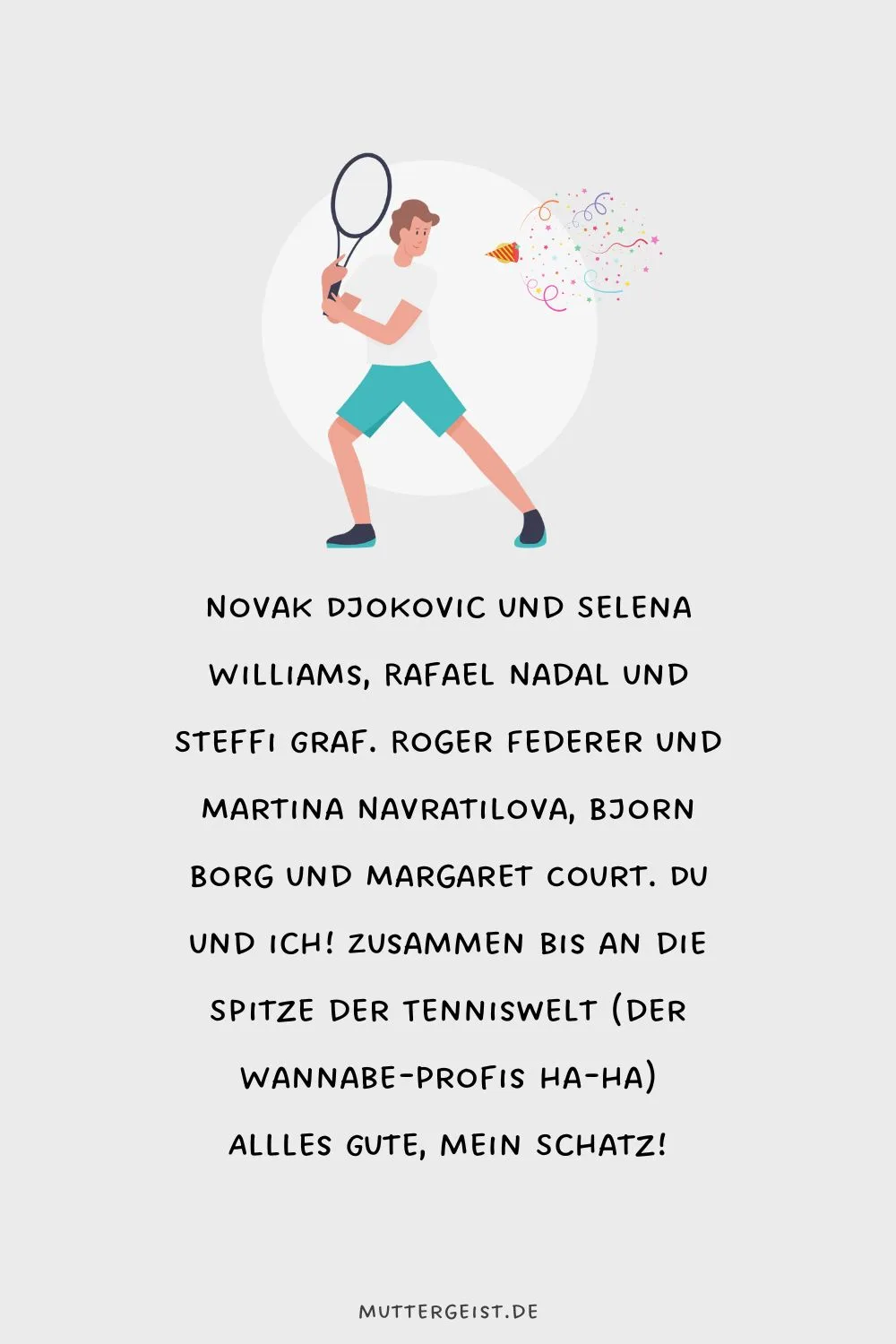 Novak Djokovic und Selena Williams, Rafael Nadal und Steffi Graf