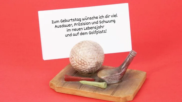 Tolle Geburtstagswünsche für Golfer