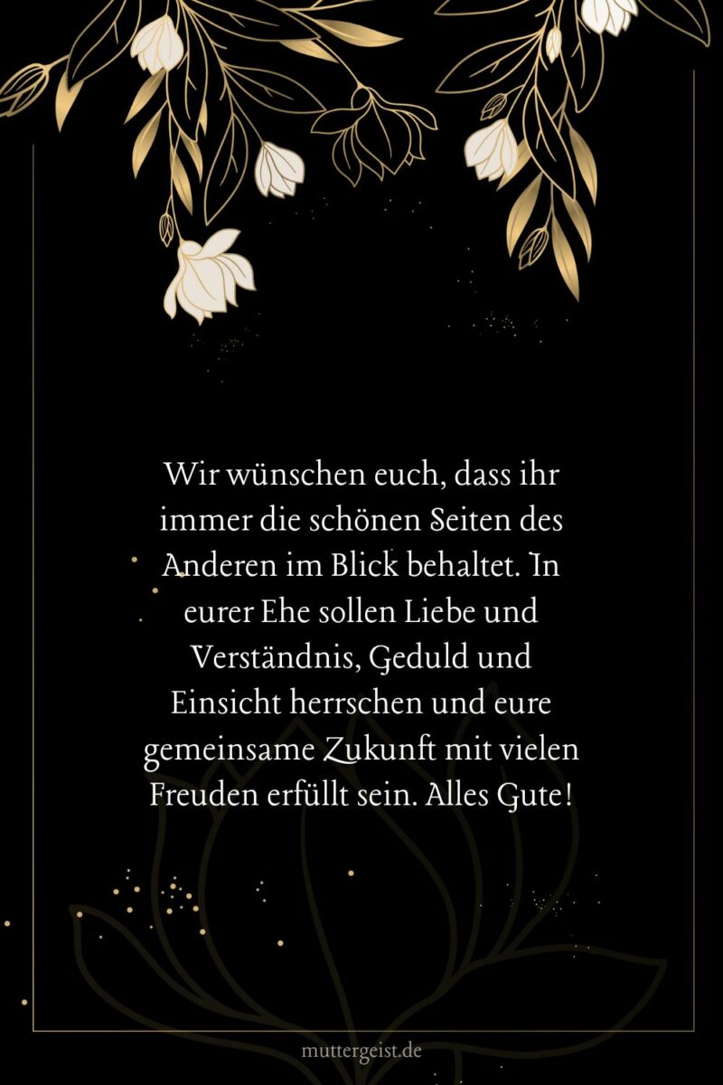 Persnliche Und Liebevolle Glckwnsche Zur Hochzeit Von Den Eltern