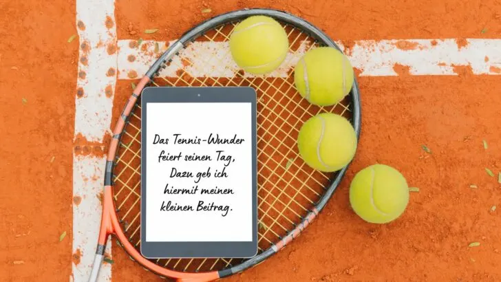 Wunderschöne Geburtstagswünsche für Tennis-Liebhaber