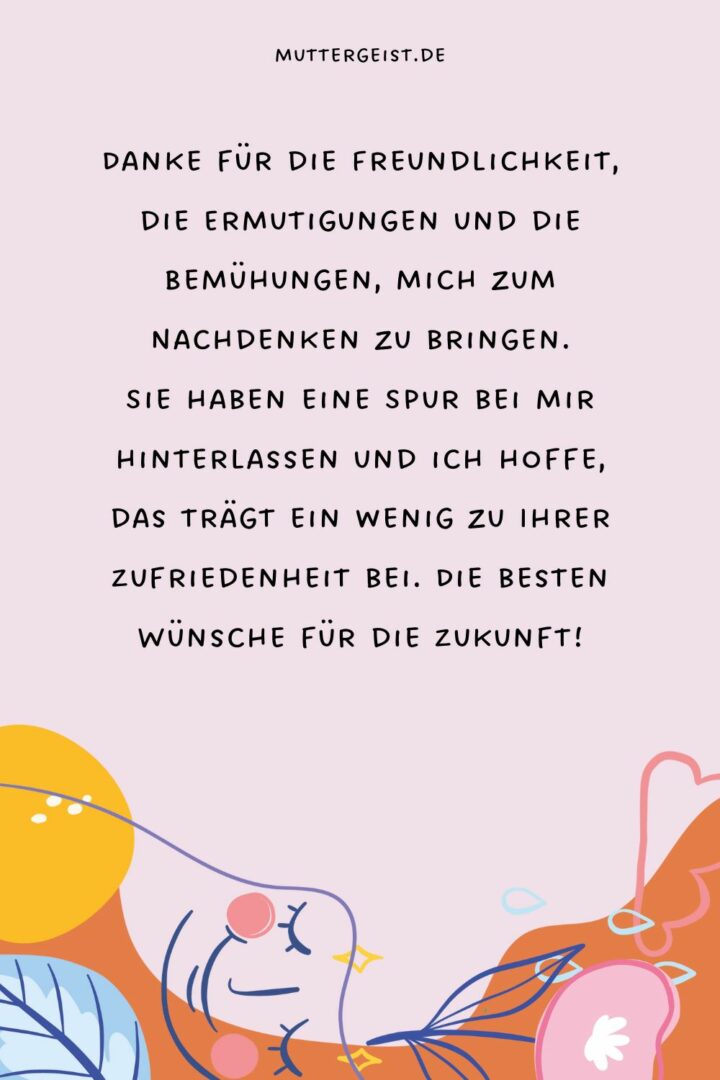 Dankessprüche für Lehrer mit viel Wertschätzung