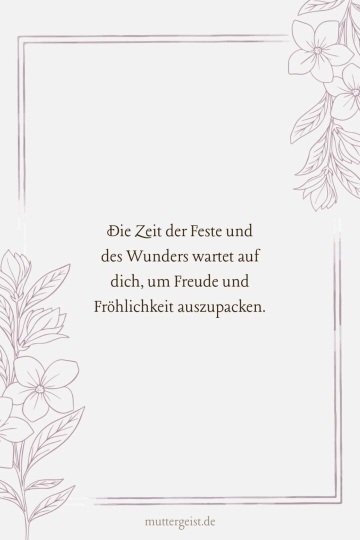 FeiertagsSprüche, die beflügeln und erheitern