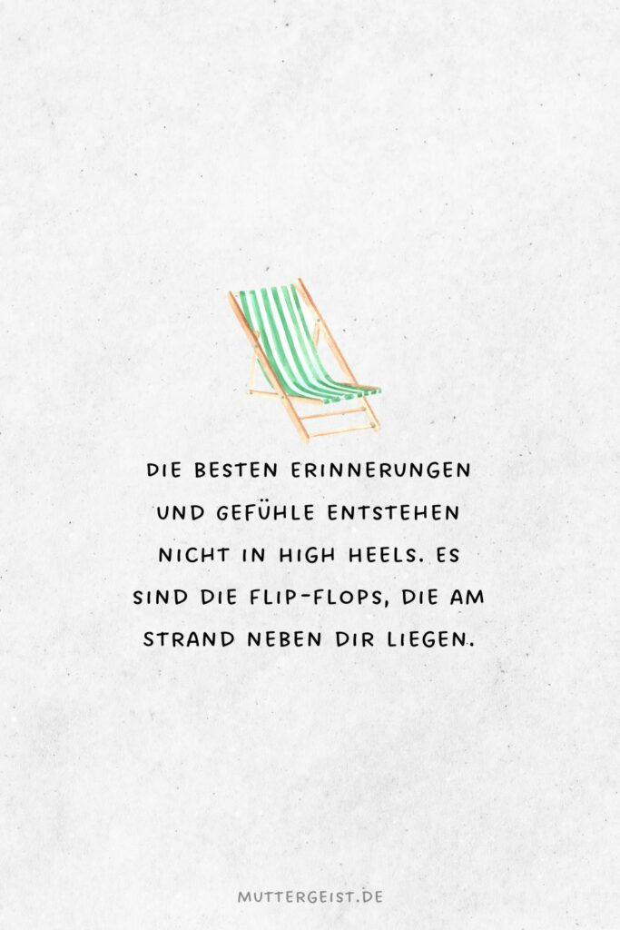 StrandSprüche, die die Seele baumeln lassen