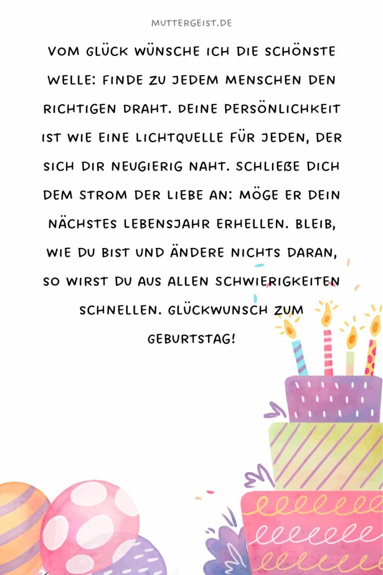 Originelle Geburtstagswünsche zum Staunen und Lieben