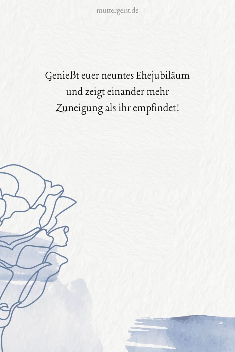 Sprüche zum 9. Hochzeitstag, die eine vollkommene Einheit feiern