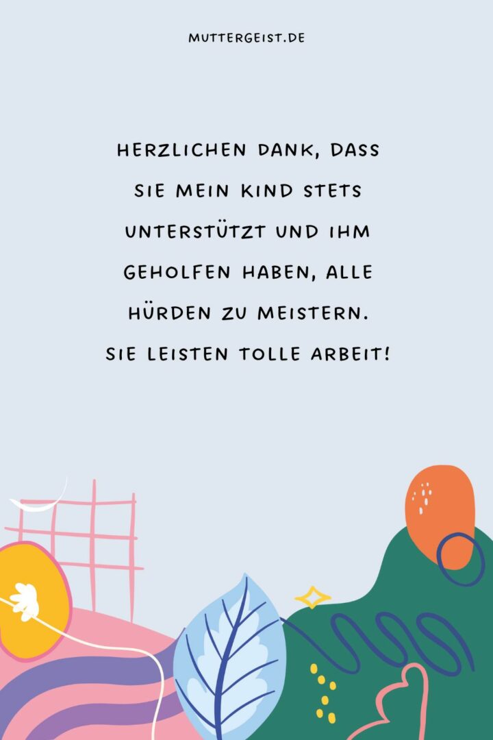Beim Lehrer Bedanken Eltern