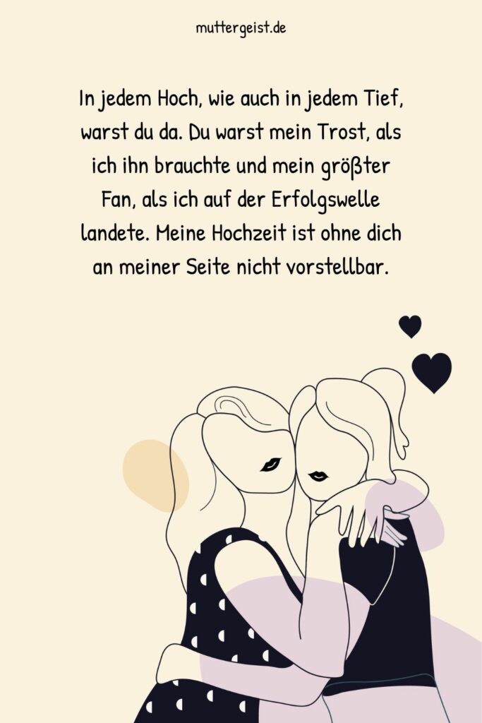 Unwiderstehliche TrauzeuginnenSprüche für deine große Frage