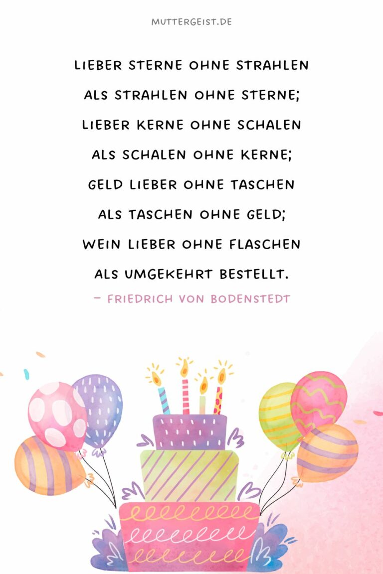 Originelle Geburtstagswünsche zum Staunen und Lieben