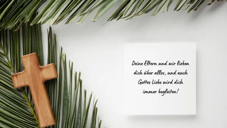 Liebevolle Glückwünsche zur Kommunion von Oma und Opa