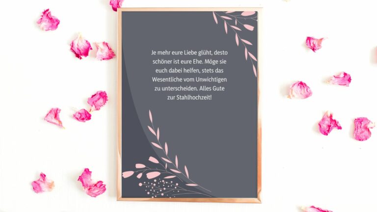 Sprüche zum 11. Hochzeitstag