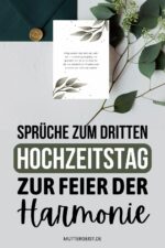 Sprüche zum dritten Hochzeitstag zur Feier der Harmonie