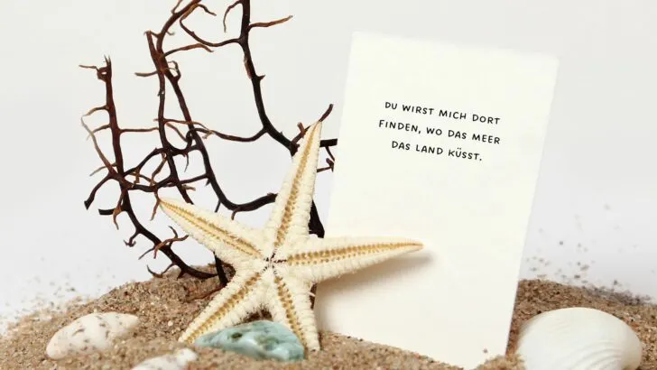Strand-Sprüche, die die Seele baumeln lassen