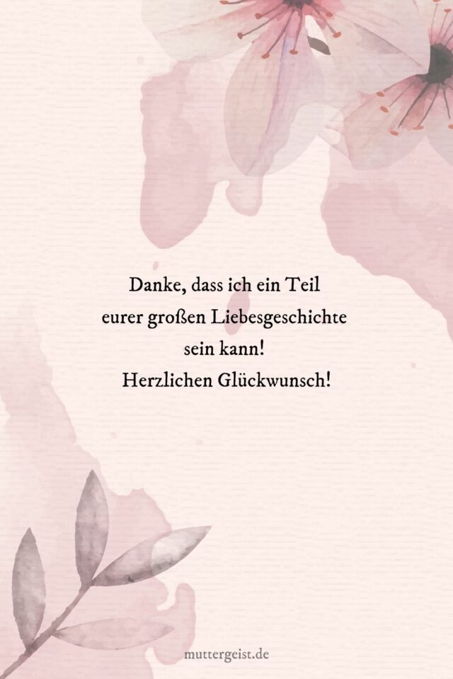 Kurze Hochzeitswünsche mit großem Effekt