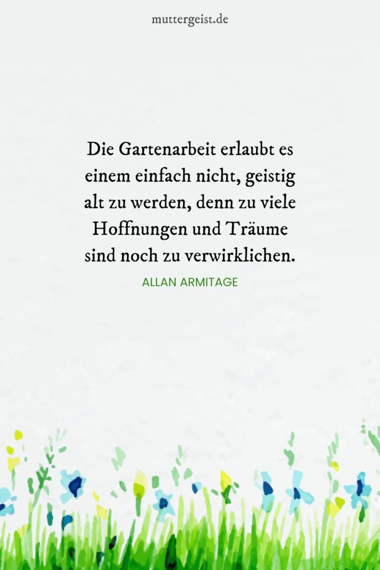 Gartensprüche, die alles erblühen lassen