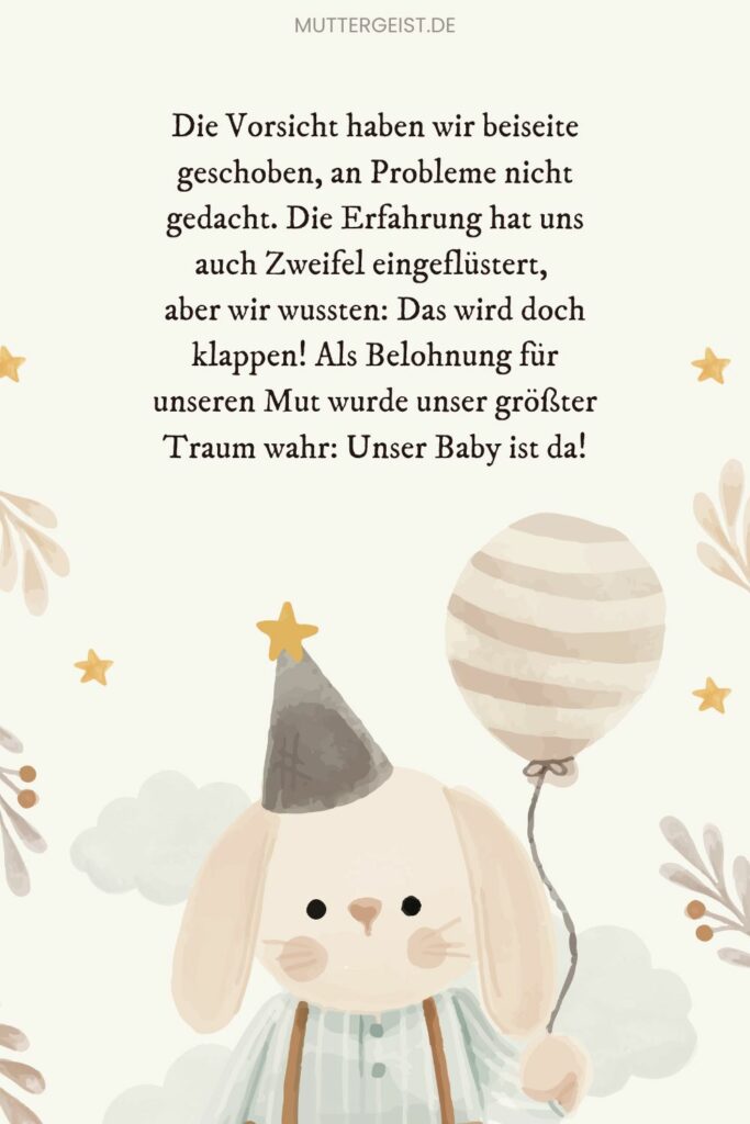 Süße Sprüche, die die Geburt eures Babys zu verkünden