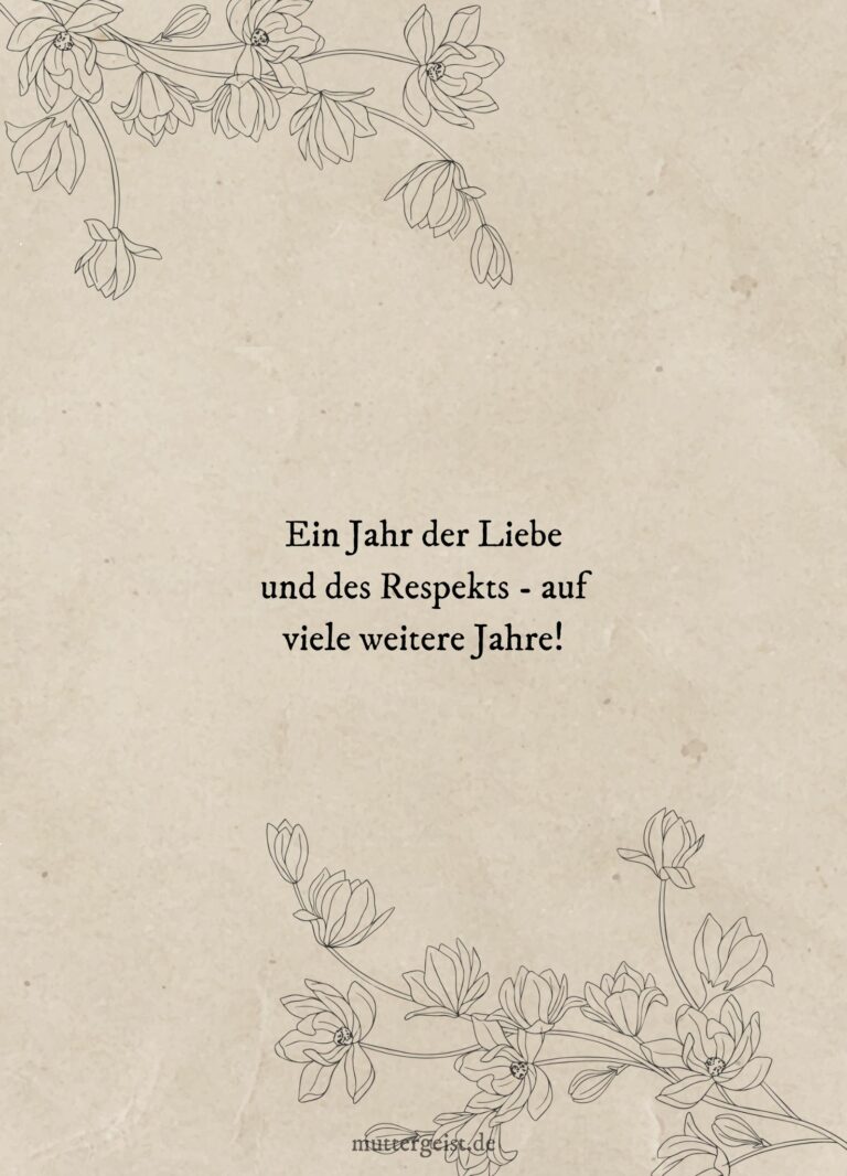 Sprüche zum ersten Hochzeitstag 365 Tage der Liebe