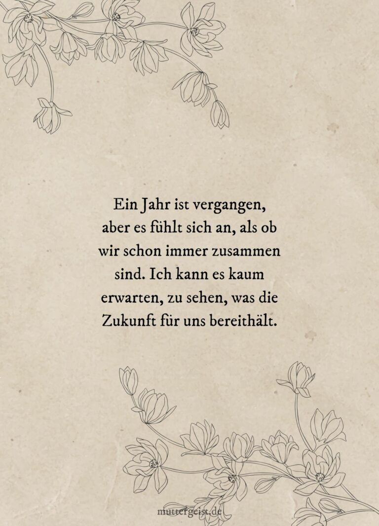 Sprüche zum ersten Hochzeitstag 365 Tage der Liebe