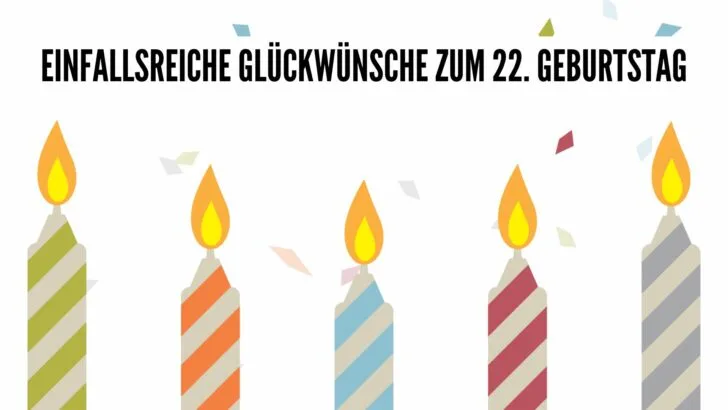 Einfallsreiche Glückwünsche zum 22. Geburtstag