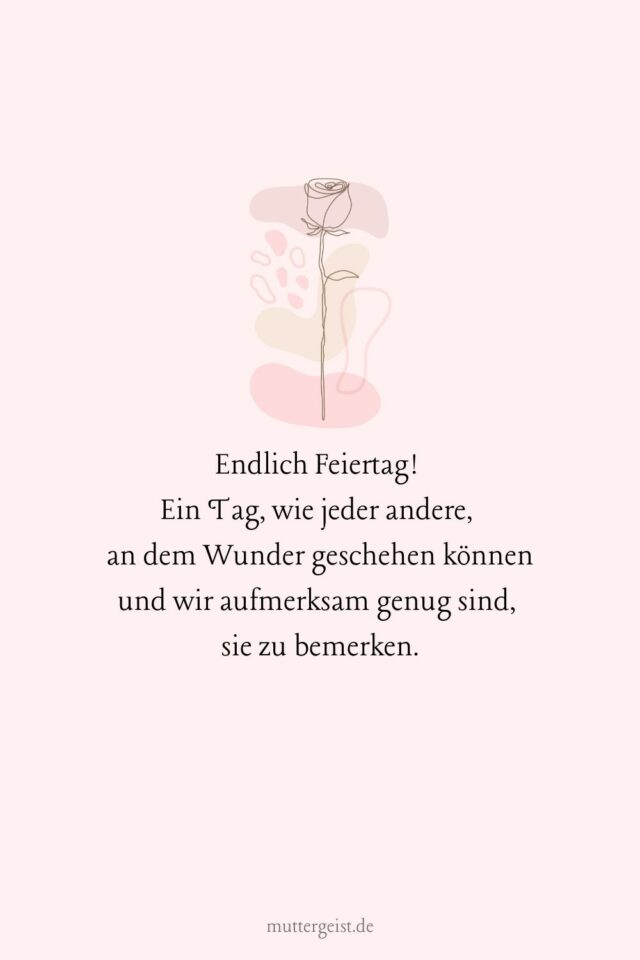 Mit lustigen Sprüchen einen schönen Feiertag wünschen