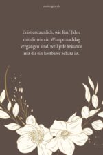 5 Jahre Liebe Sprüche für den 5. Hochzeitstag