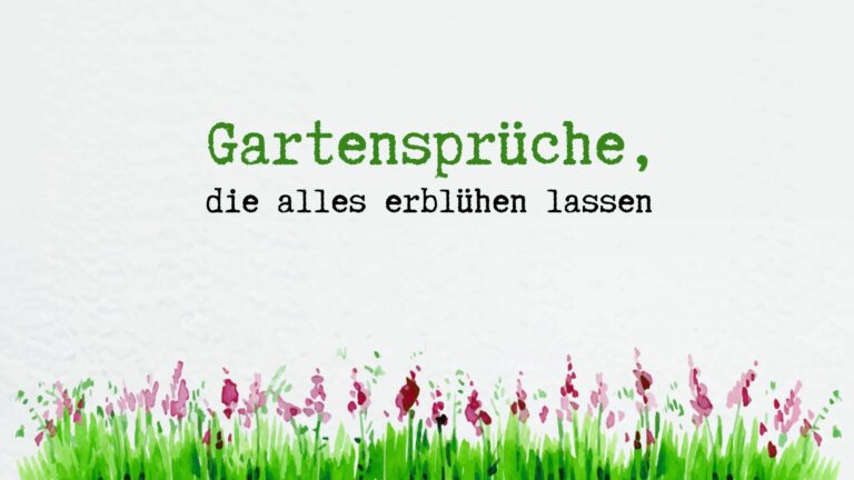 Gartensprüche