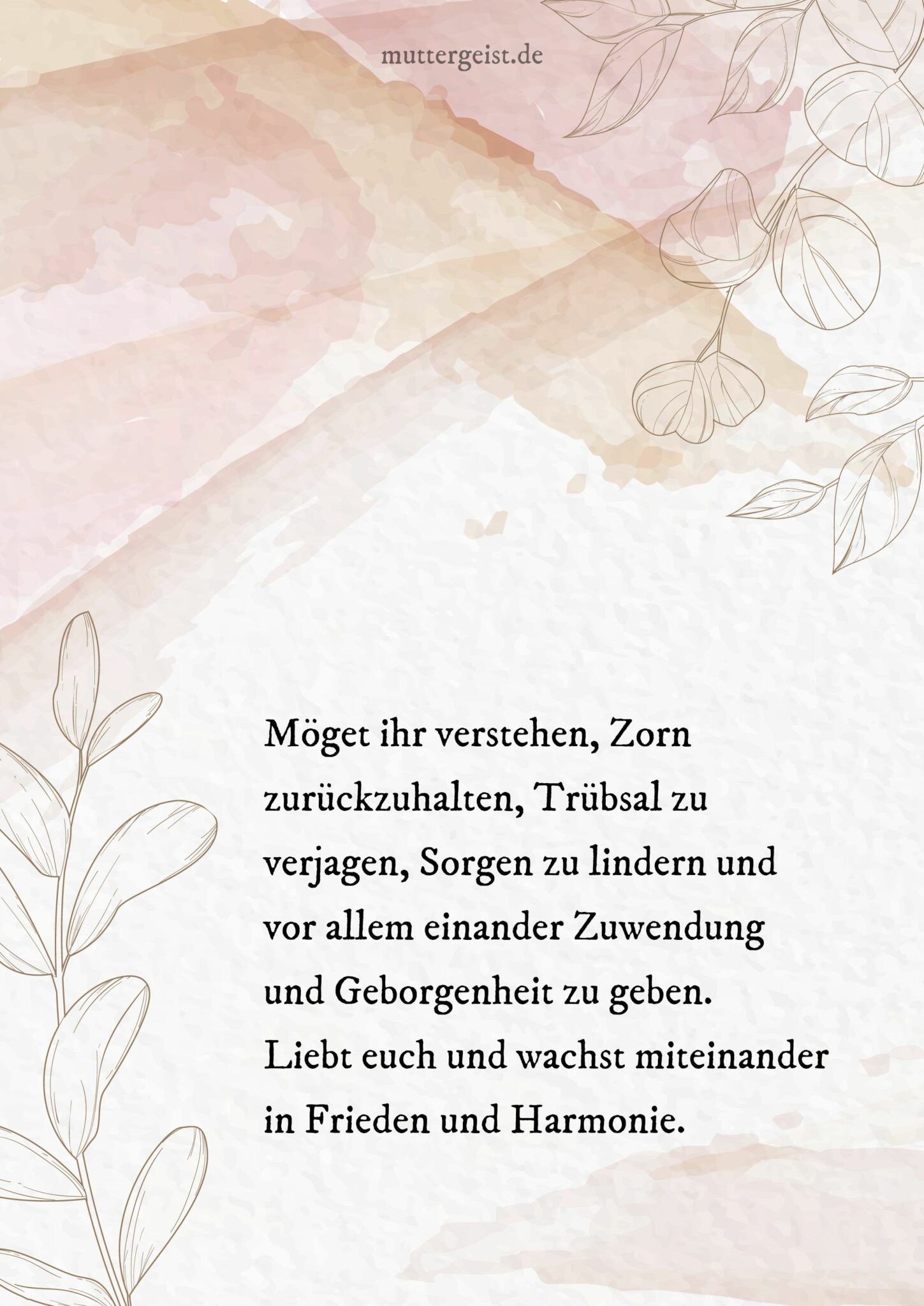 Rührende Segenswünsche zur Hochzeit