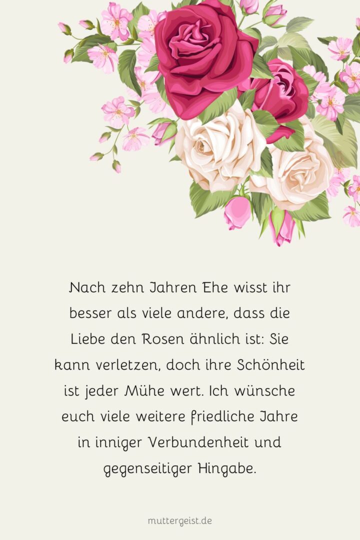 Schöne Sprüche zur Rosenhochzeit zum Aufblühen