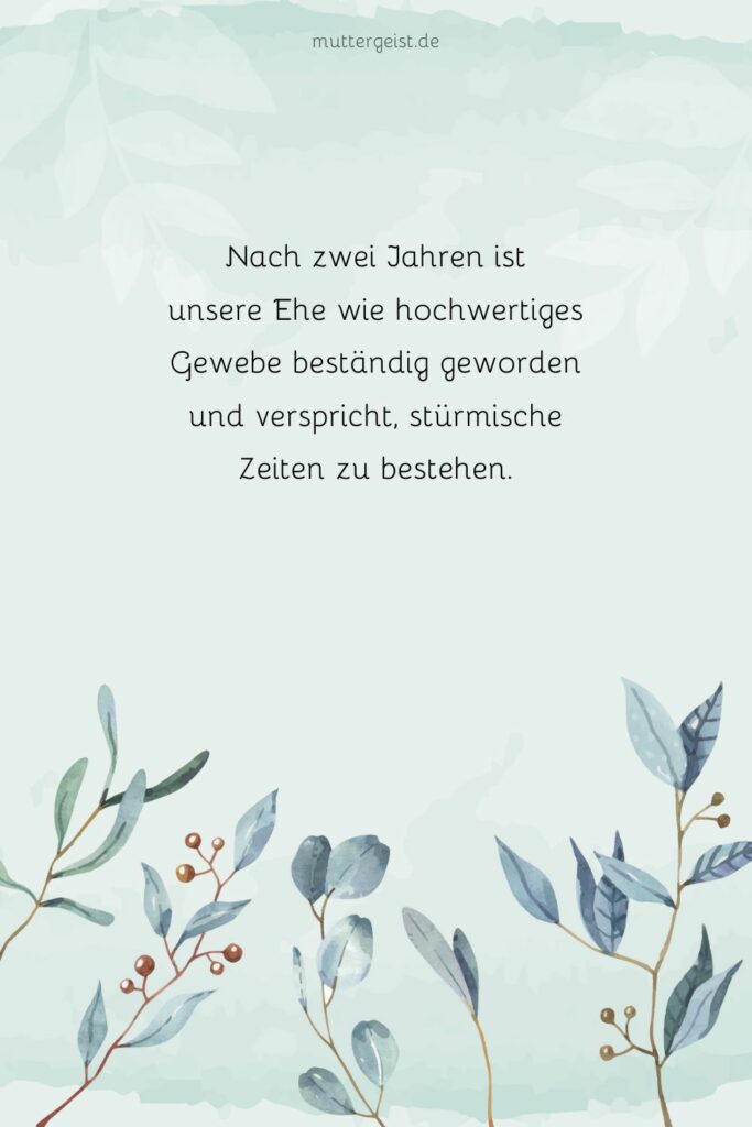 Sprüche zum zweiten Hochzeitstag, die jedes Herz erweichen