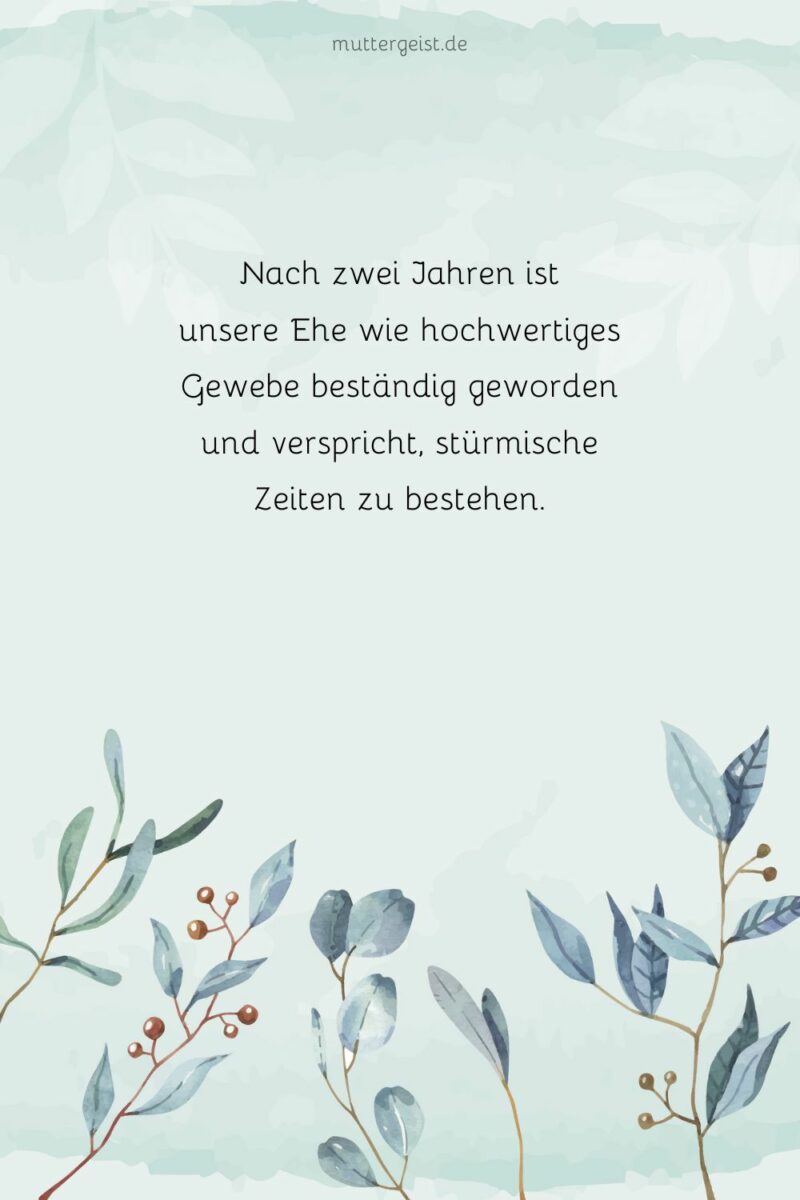 Sprüche zum zweiten Hochzeitstag, die jedes Herz erweichen