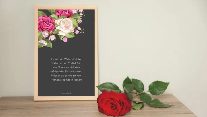 Schöne Sprüche zur Rosenhochzeit zum Aufblühen