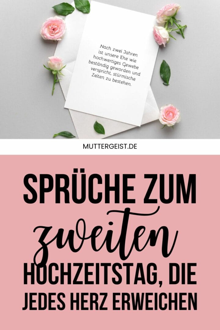 Sprüche zum zweiten Hochzeitstag, die jedes Herz erweichen