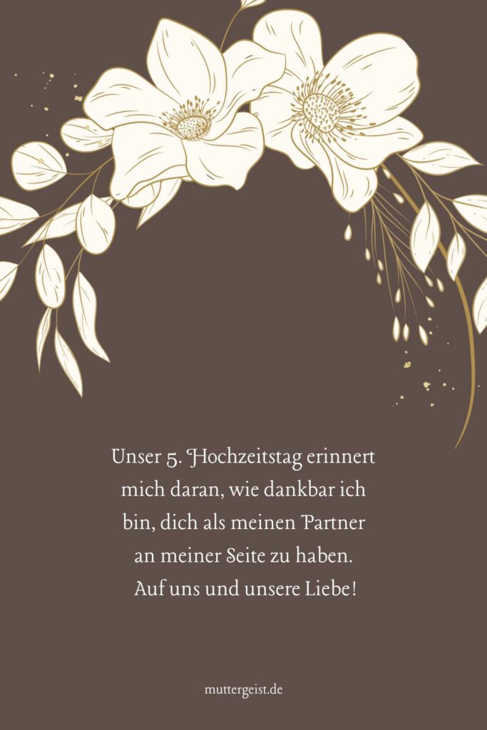 5 Jahre Liebe – Sprüche Für Den 5. Hochzeitstag